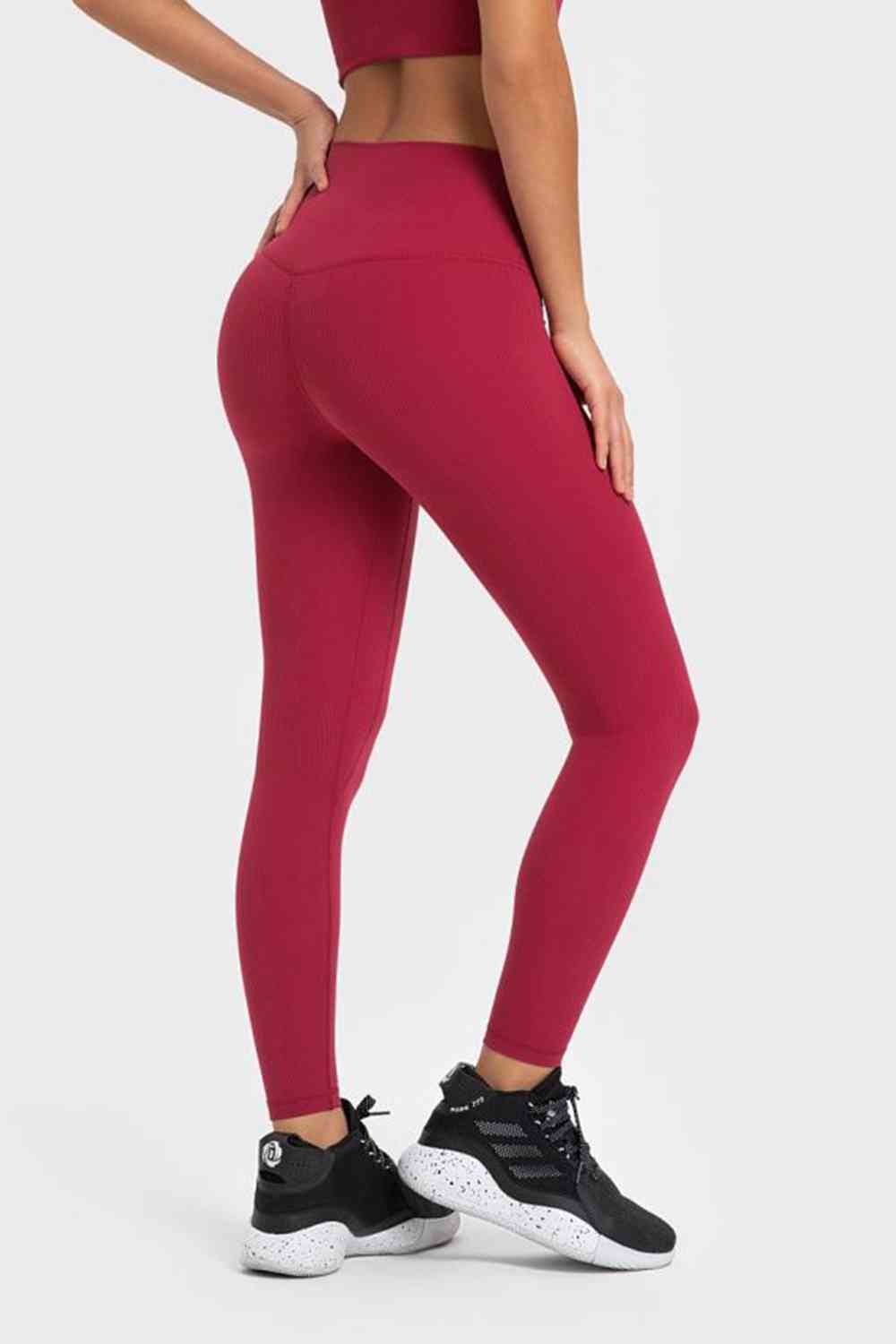 Legging de yoga à large ceinture très extensible