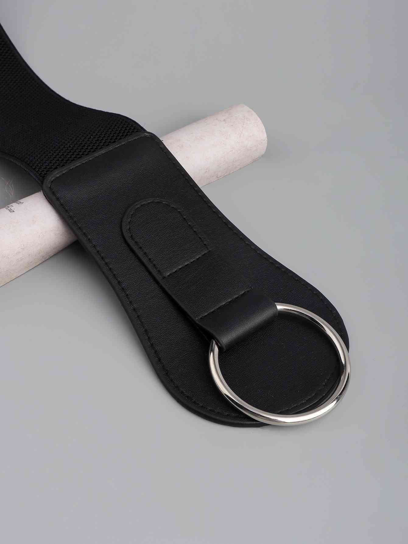 Ceinture large élastique en PU