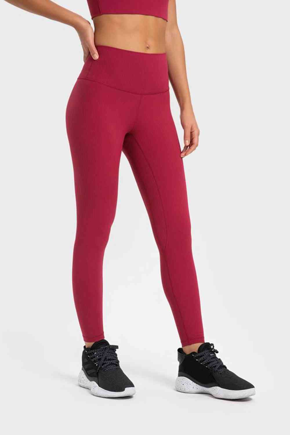 Legging de yoga à large ceinture très extensible