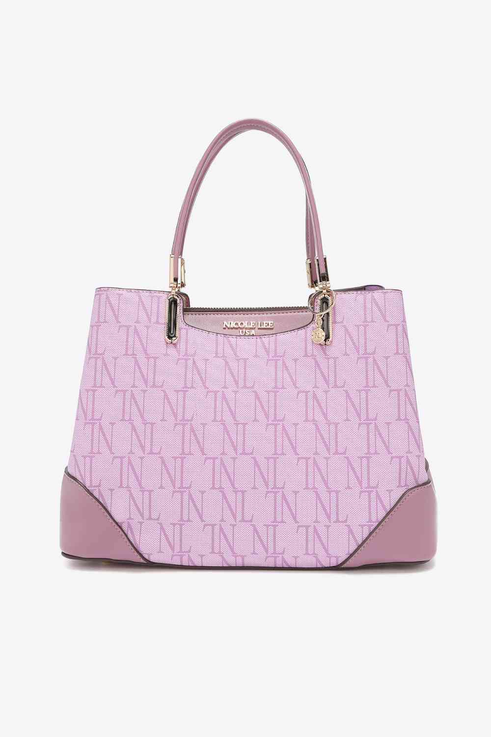 Nicole Lee USA Bolso satchel con monograma Tatianna