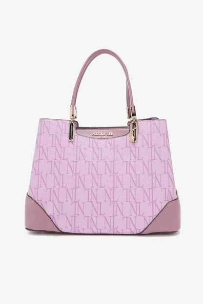 Nicole Lee USA Bolso satchel con monograma Tatianna