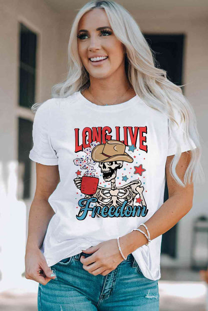 LONG LIVE FREEDOM T-shirt graphique à manches courtes