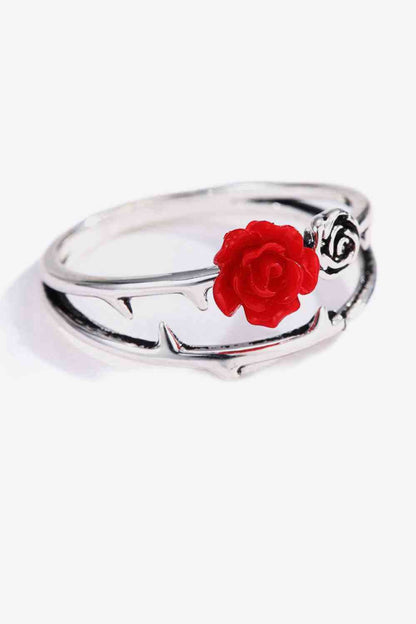 Bague en alliage de zinc rose