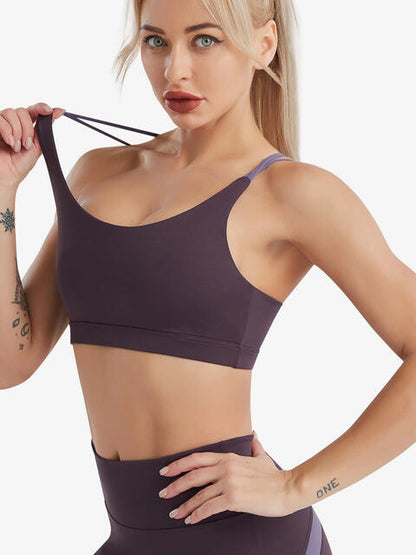 Soutien-gorge de sport croisé