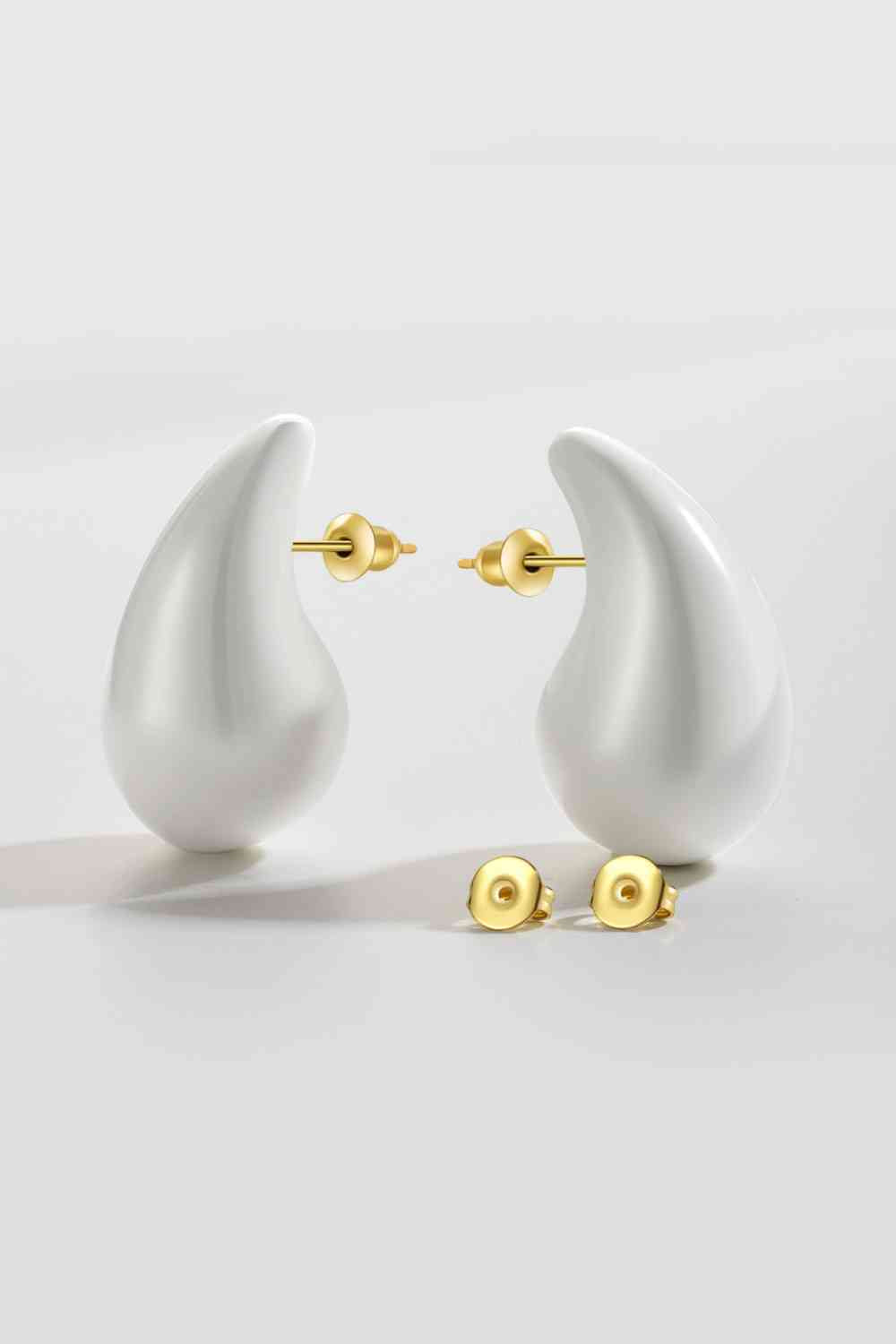 Boucles d'oreilles en laiton goutte d'eau de grande taille