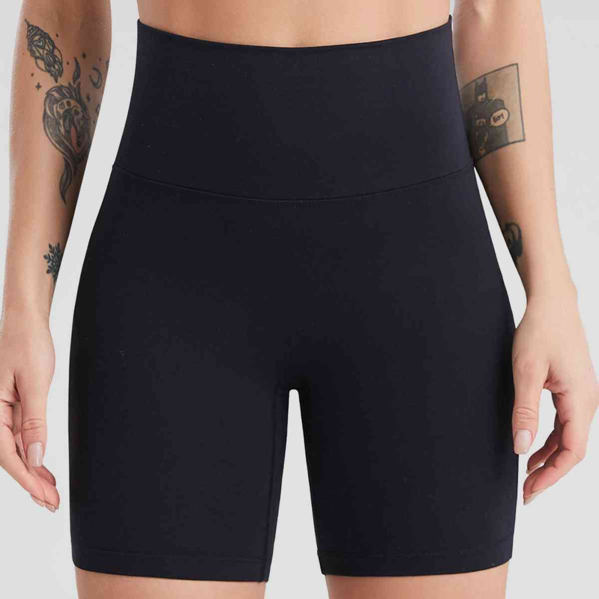 Shorts deportivos de cintura ancha con bolsillos