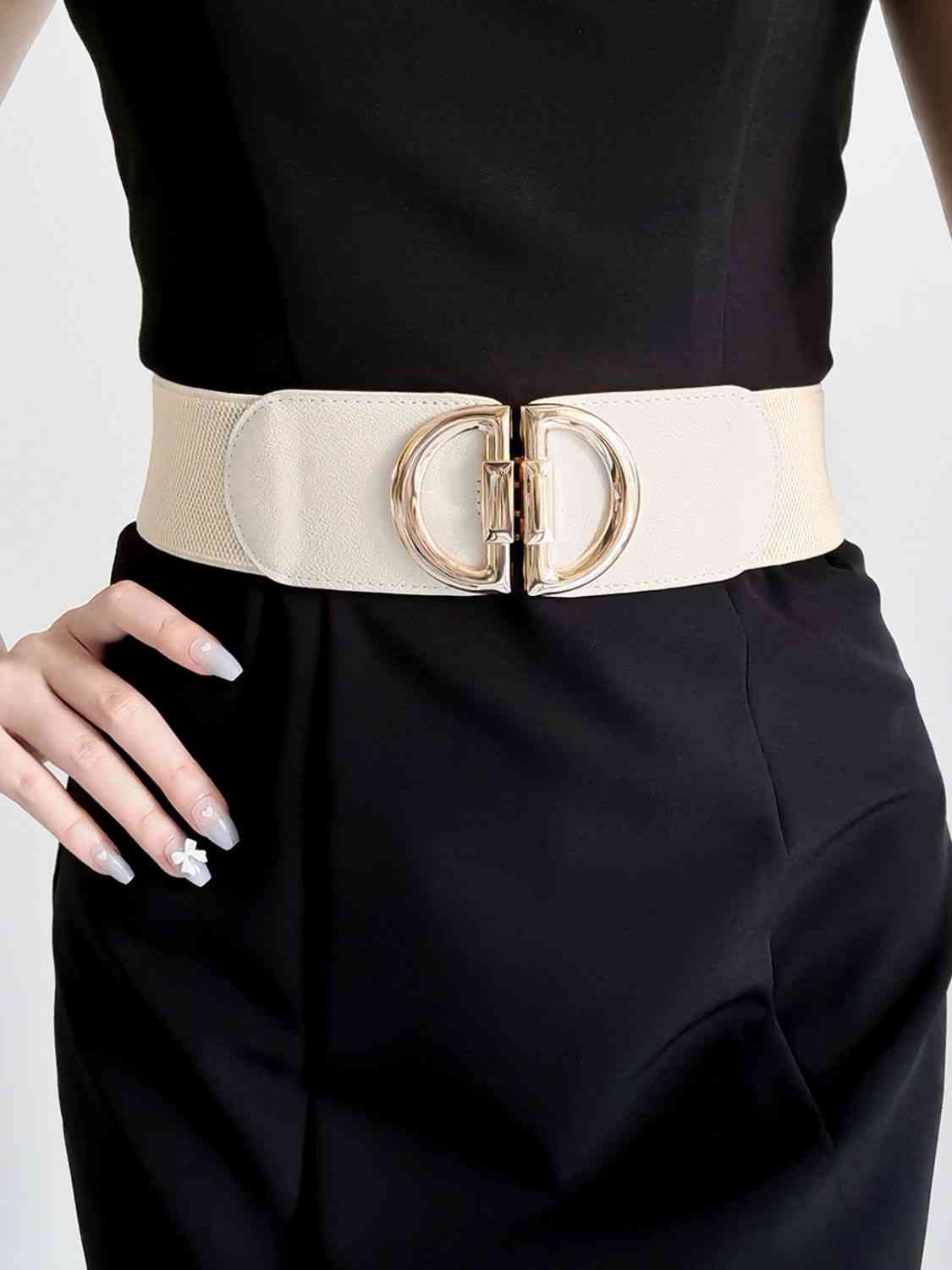 Ceinture élastique à boucle en D