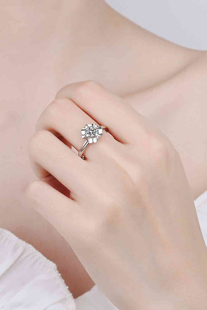 La vie est si belle bague moissanite