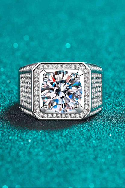 Bague moissanite en argent sterling 925 Bring It Home