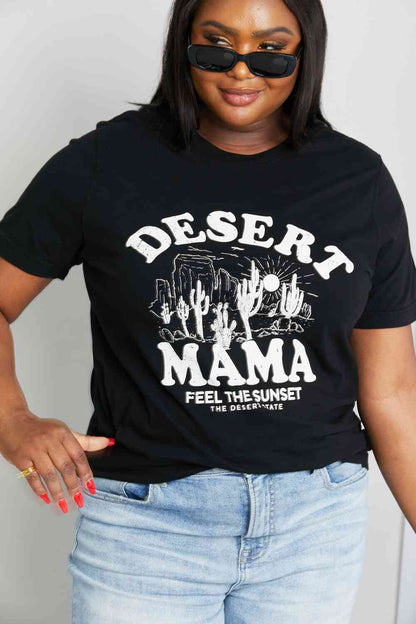 mineB Camiseta gráfica DESERT MAMA de tamaño completo