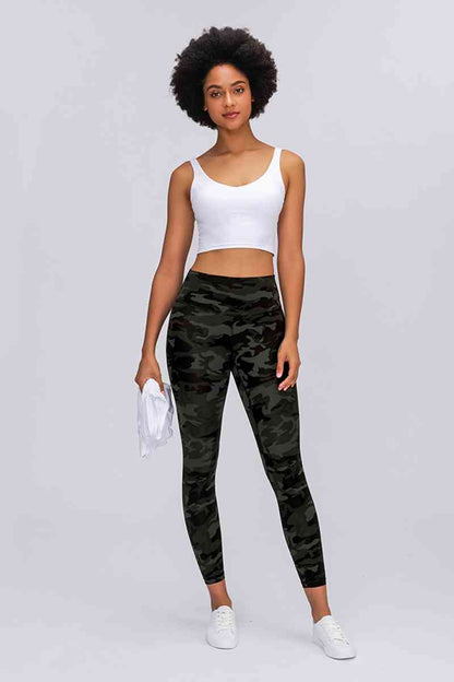 Wide Seamless Band Waist Sports Leggings