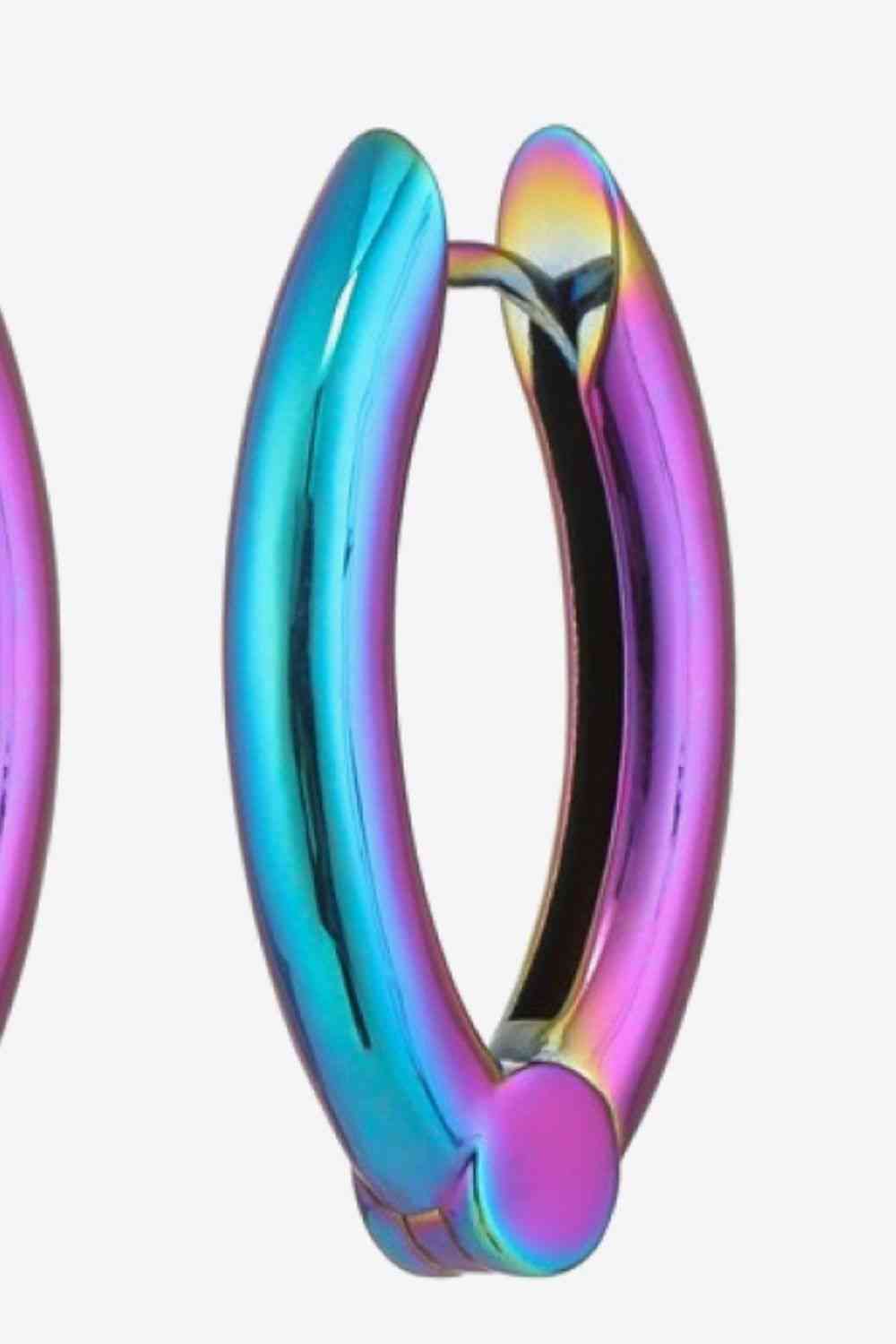 Boucles d'oreilles Huggie multicolores Bring It Home