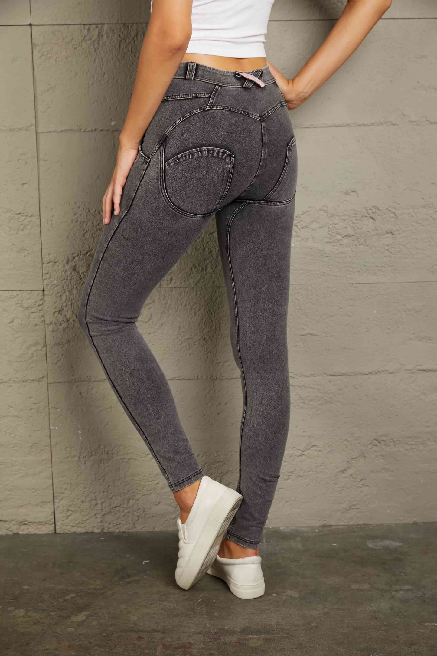 Jean long skinny boutonné Baeful