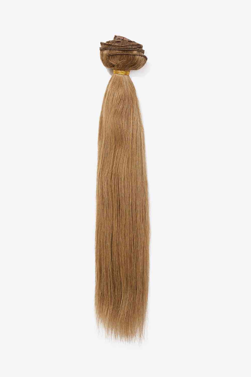 16'' 140g #10 Extensions de cheveux à clipser Cheveux vierges humains