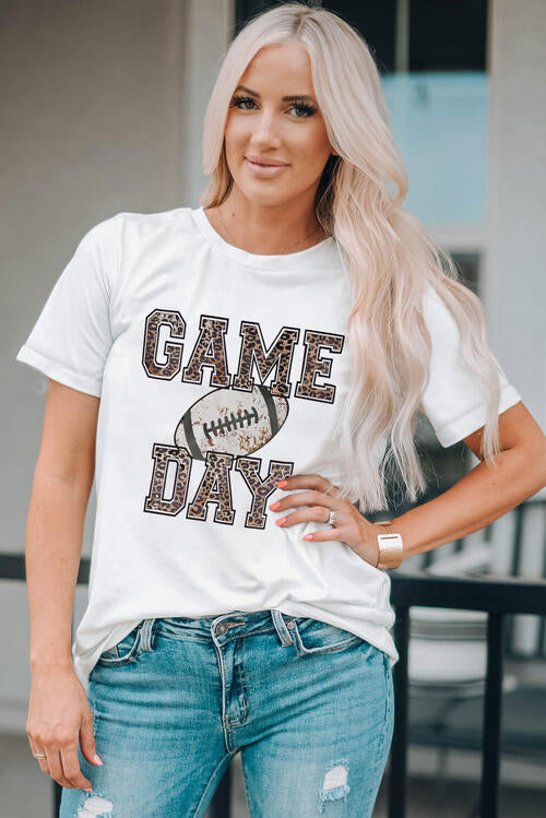 Camiseta de manga corta con gráfico de pelota GAME DAY