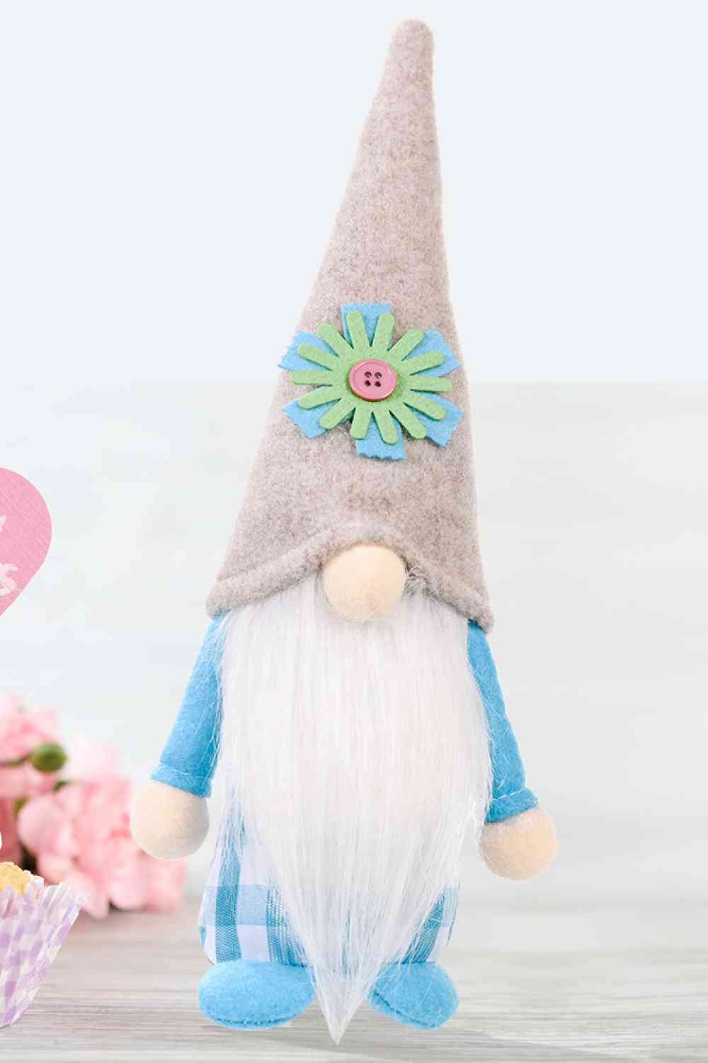 Paquet de 2 gnomes sans visage à chapeau pointu pour la fête des mères