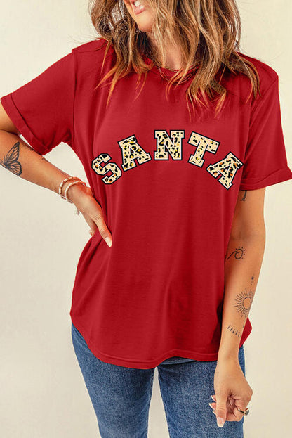 Camiseta Manga Corta Gráfica SANTA