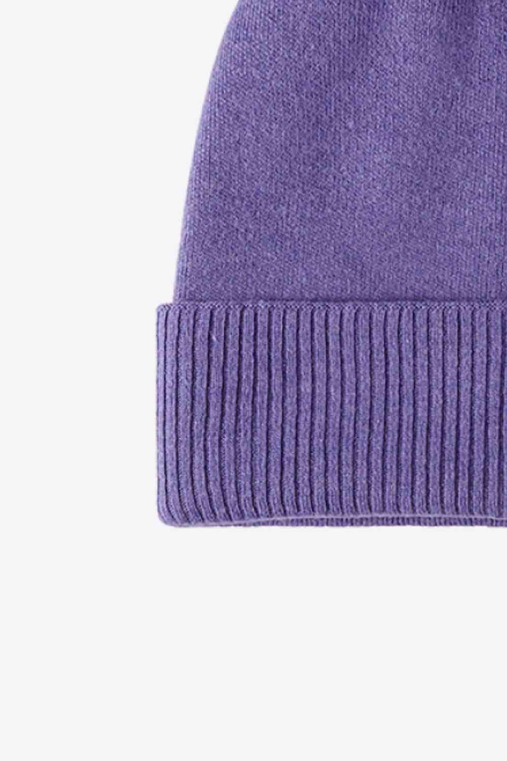 Gorro de punto con puños