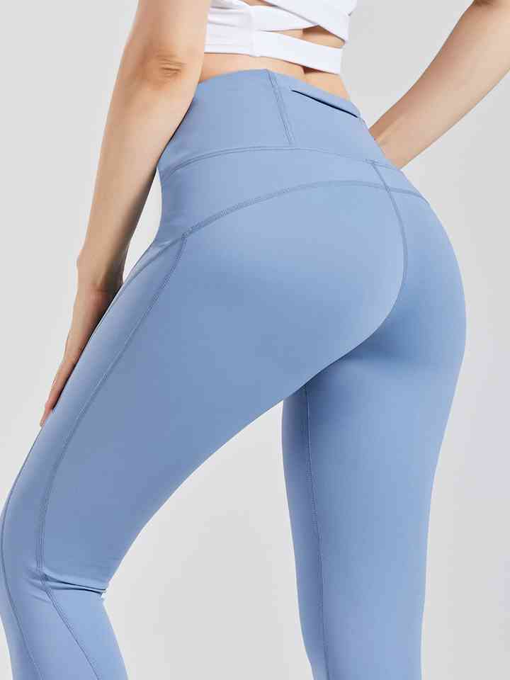 Leggings activos con cintura ancha