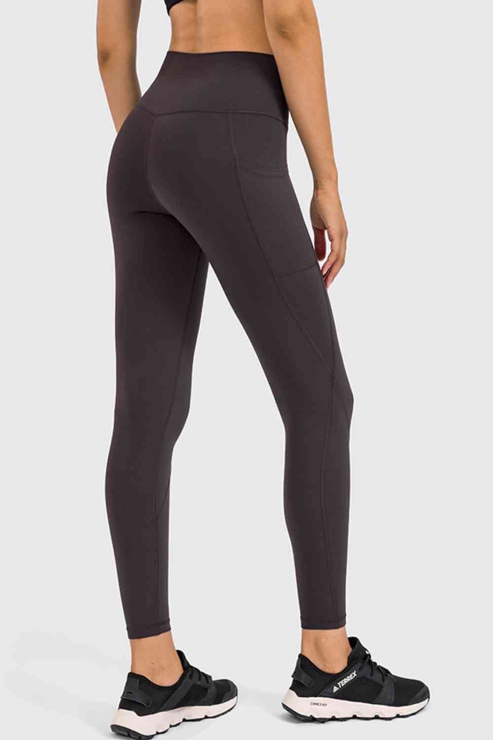 Leggings de yoga de talle alto con bolsillo lateral