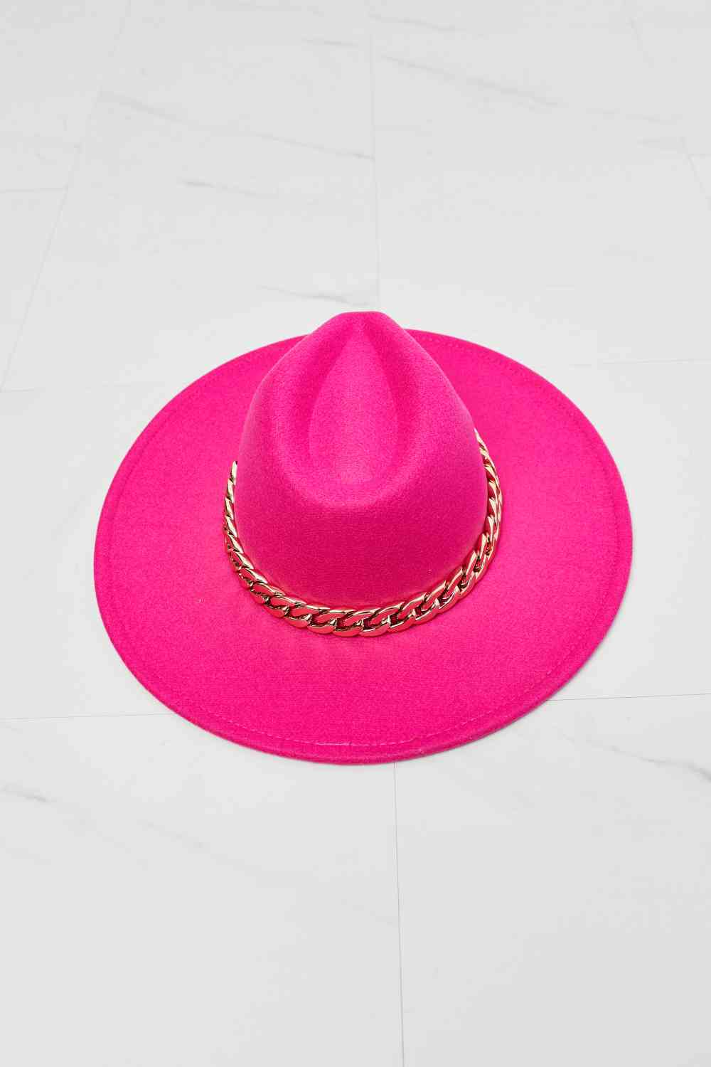 Fame Keep Your Promise Sombrero Fedora en rosa