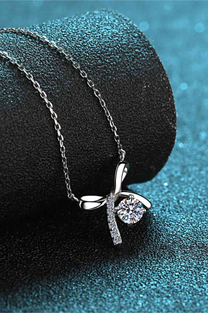 Collier en argent sterling 925 Moissanite