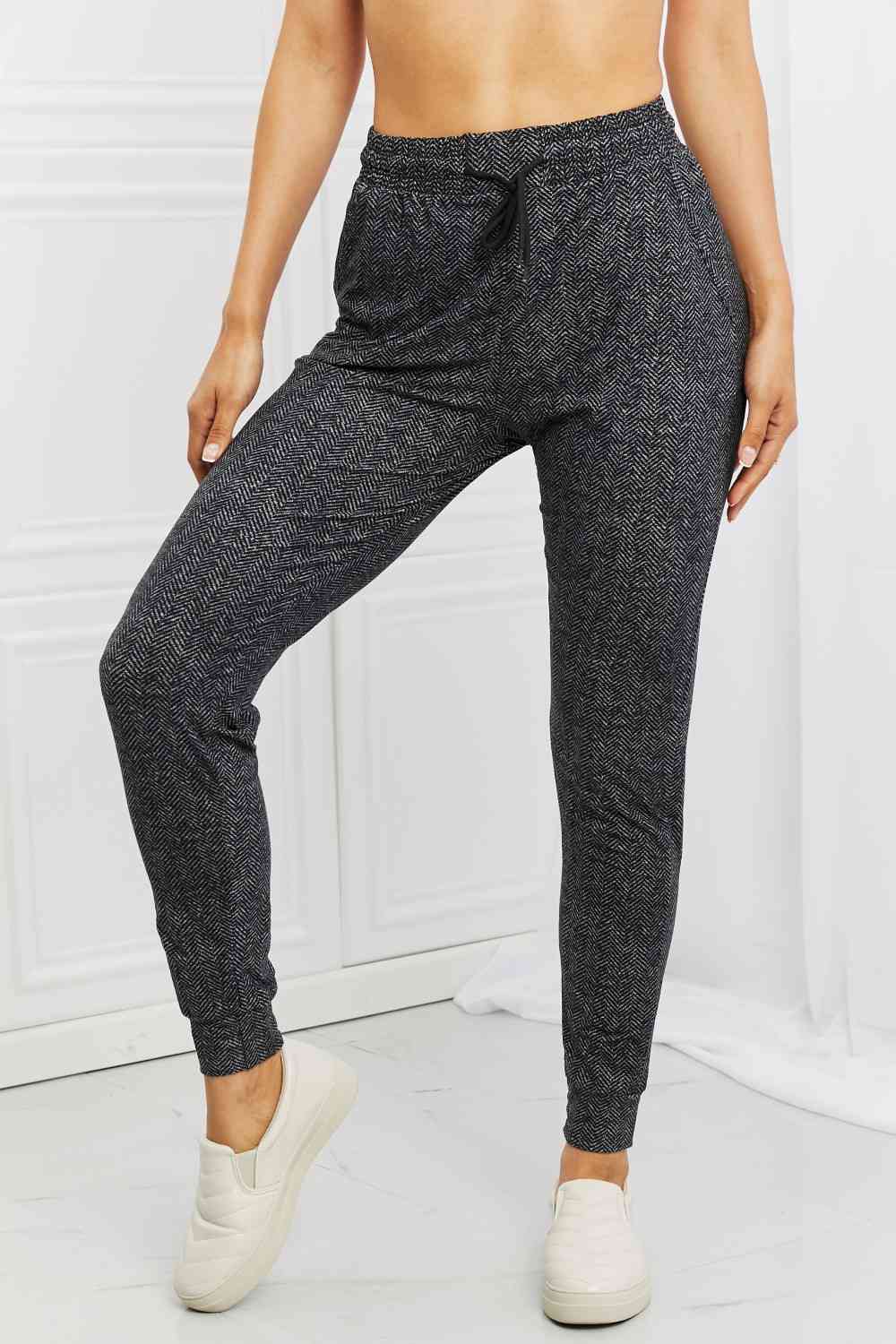 Leggings Depot Stay In - Pantalon de jogging taille pleine avec cordon de serrage