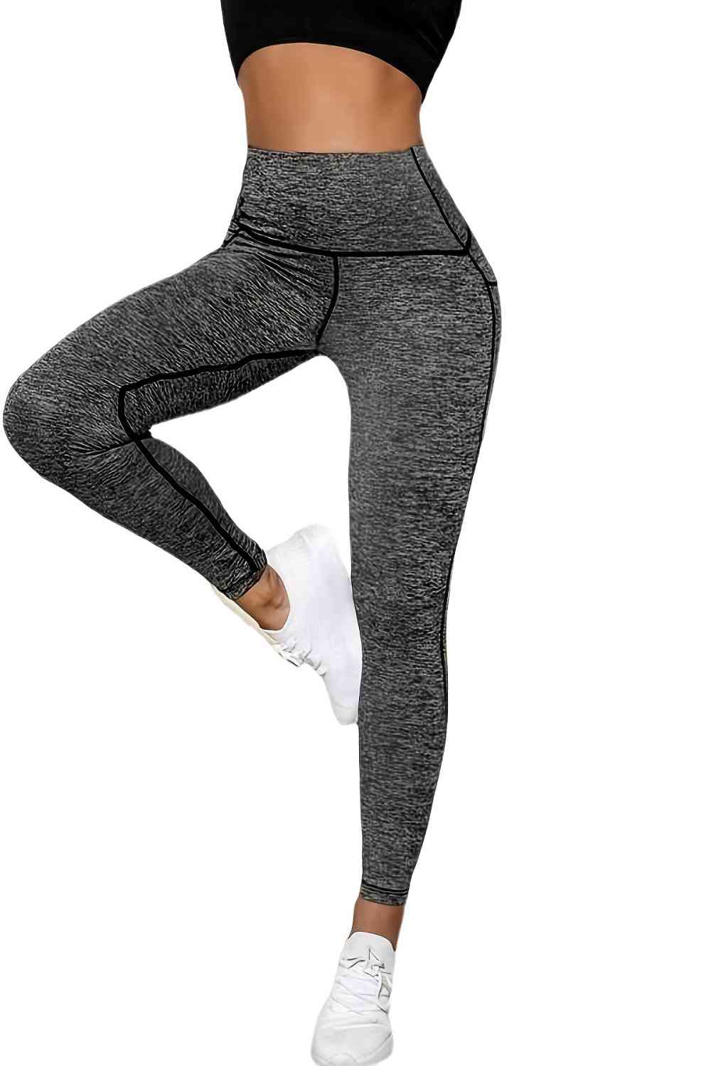 Legging de sport à large ceinture avec poches latérales