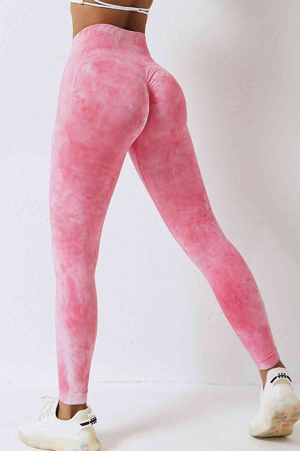 Pantalon de sport long tie-dye taille haute