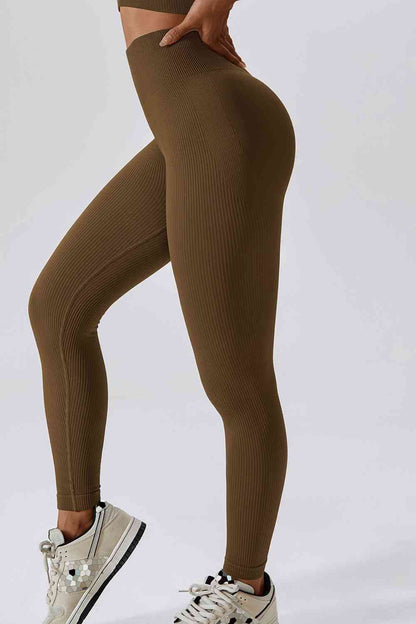 Leggings de sport longs à taille large et coupe ajustée