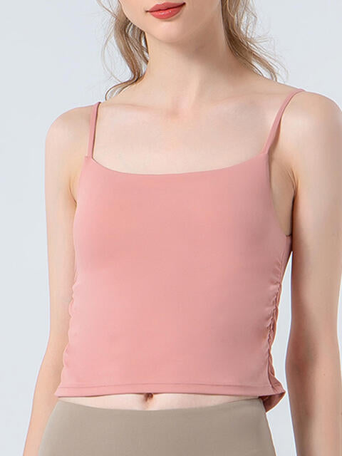 Camisole de sport froncée