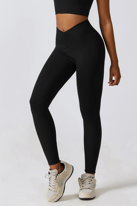 Legging de sport à taille en V