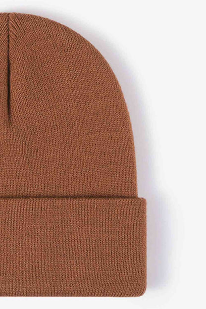 Gorro de punto con puños