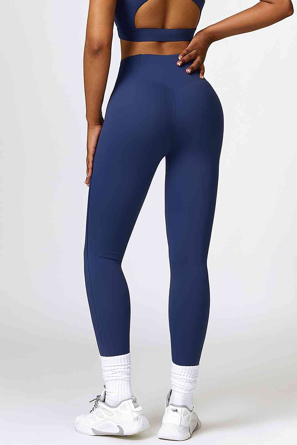 Leggings activos transpirables con cintura ancha