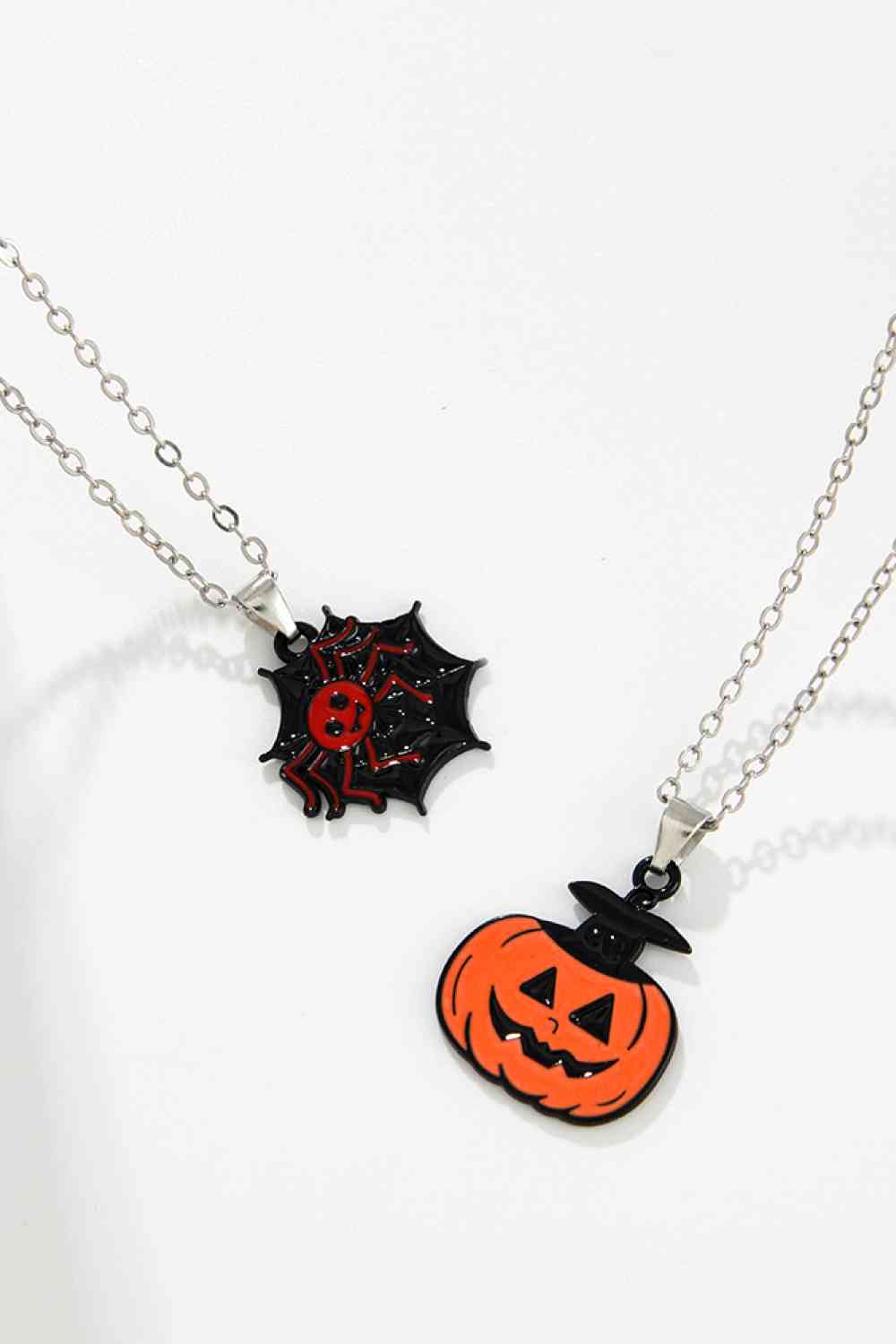 Conjunto de collar de dos piezas con tema de Halloween