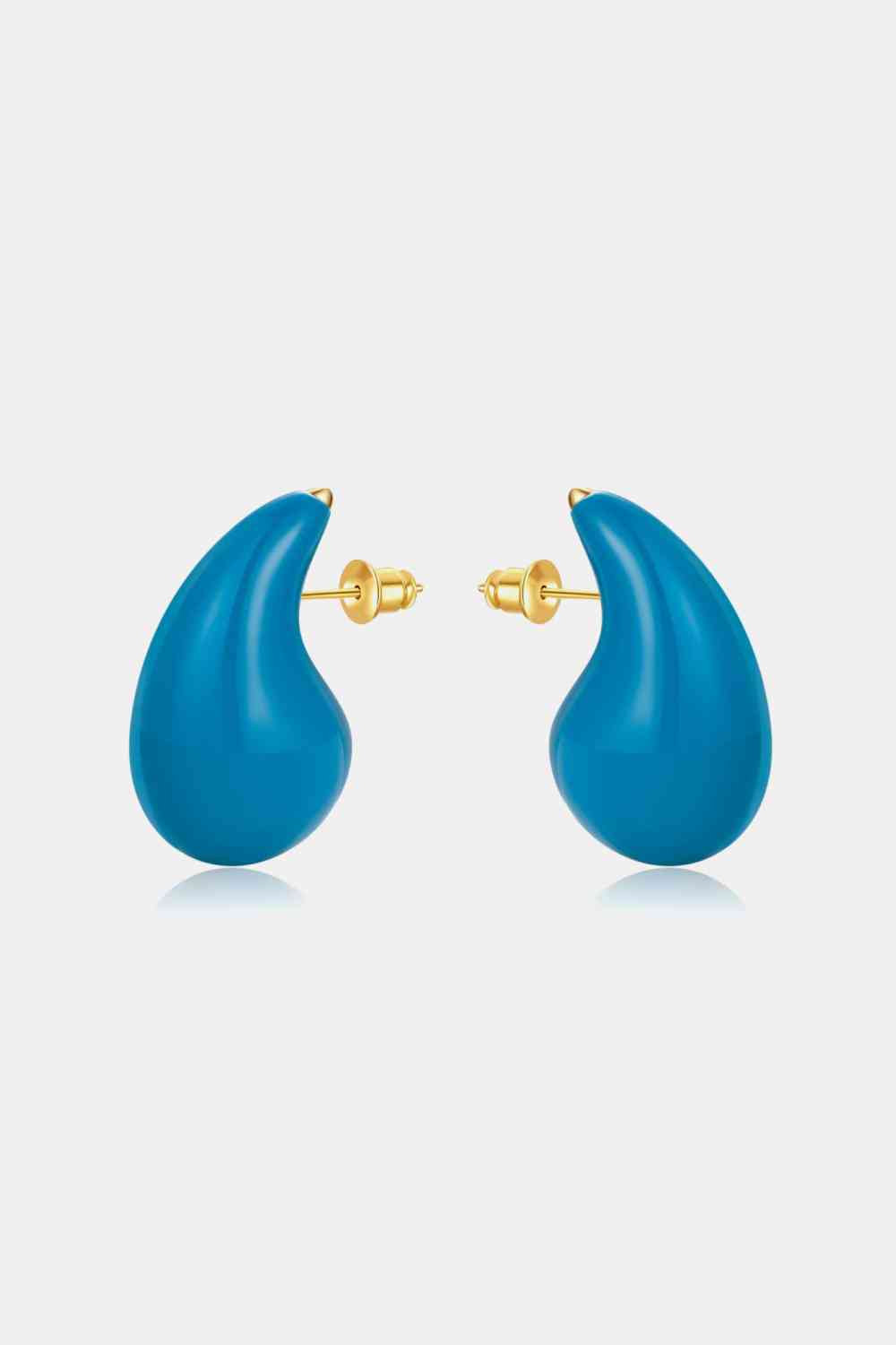 Boucles d'oreilles en laiton goutte d'eau de grande taille