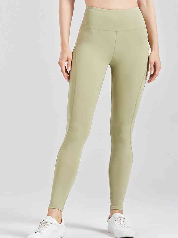 Leggings activos con cintura ancha