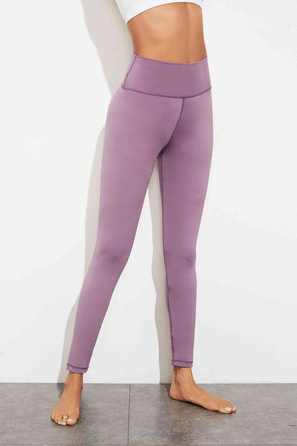 Leggings de yoga taille haute à coutures apparentes