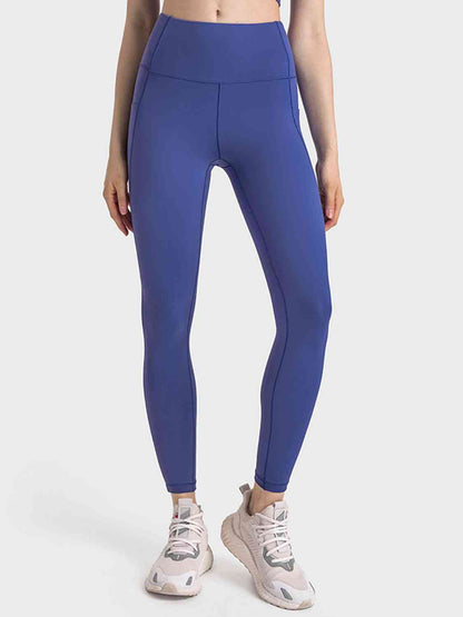 Leggings deportivos largos de corte slim con cintura ancha