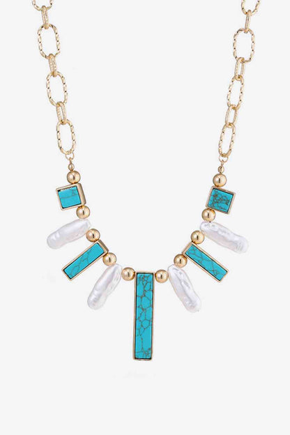 Collier en alliage turquoise