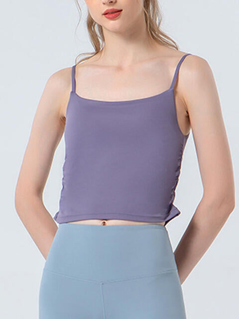 Camisole de sport froncée