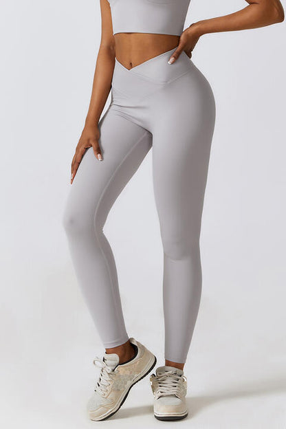 Legging de sport à taille en V