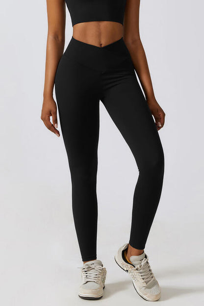 Legging de sport à taille en V