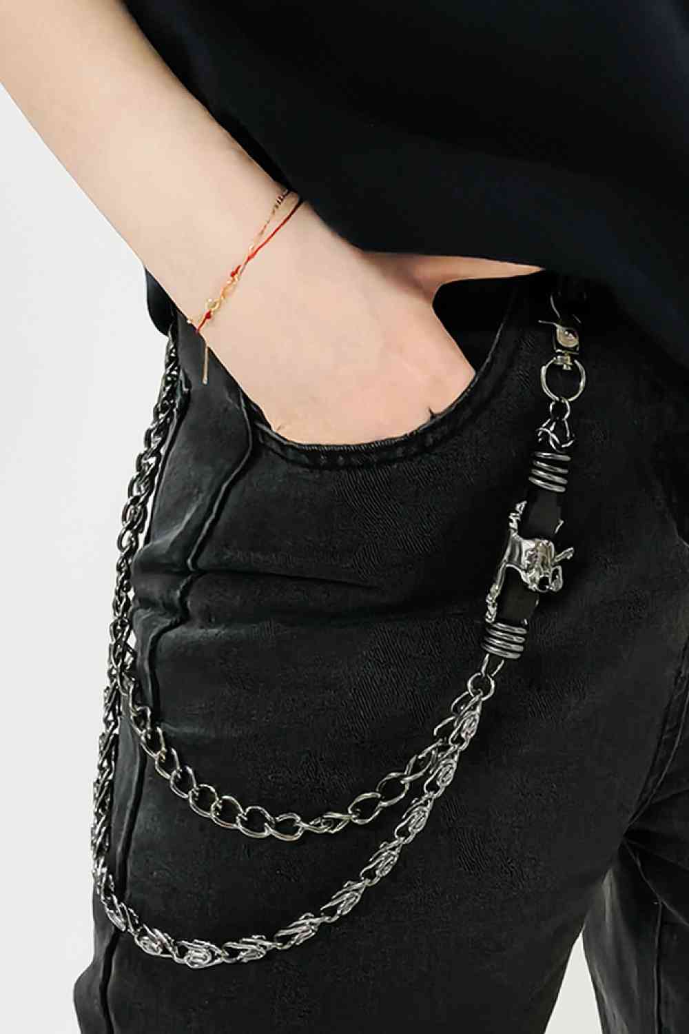 Double Layer Alloy Chain Belt