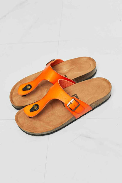 MMShoes Chanclas con tira en T Drift Away en naranja