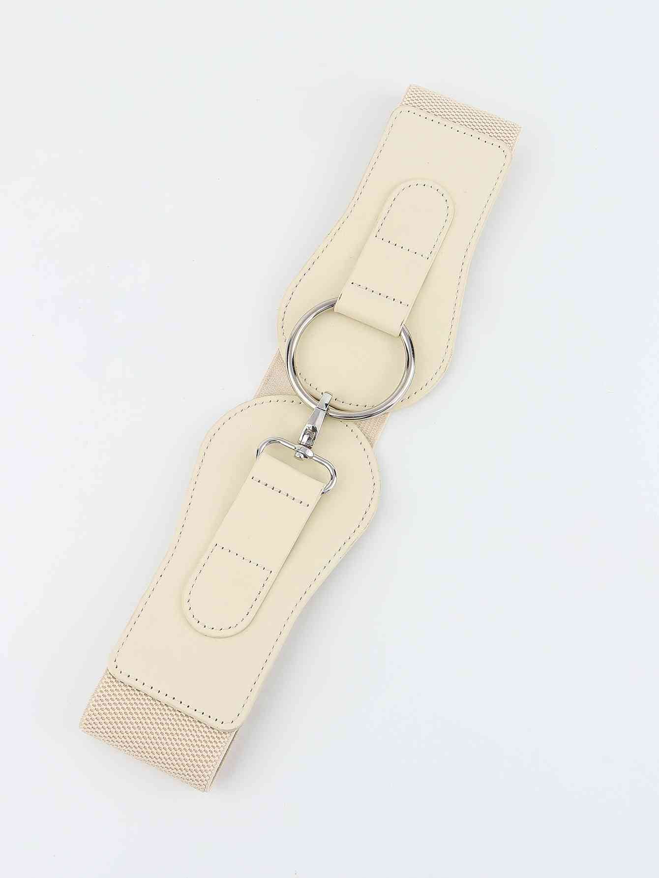 Ceinture large élastique en PU