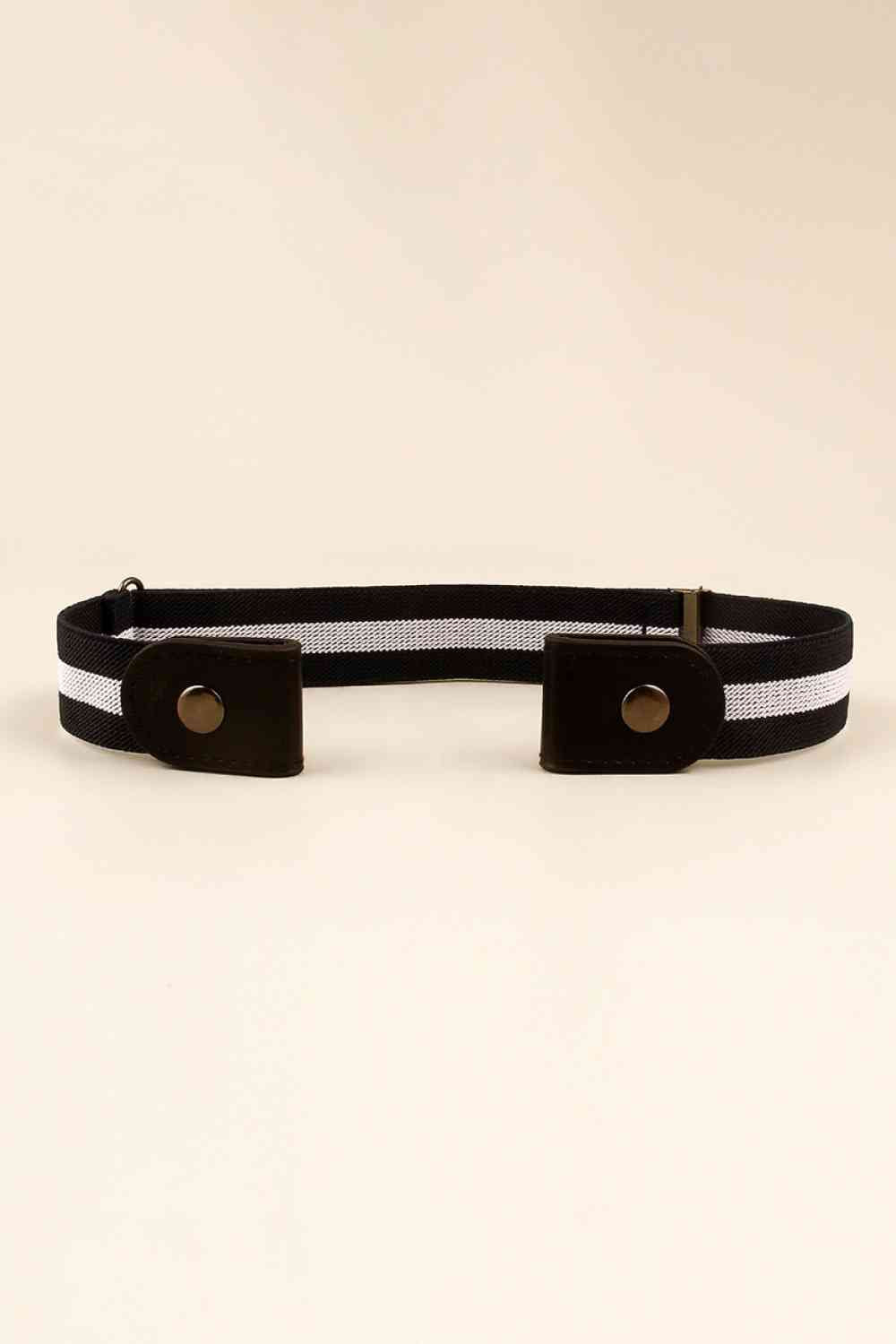 PU Elastic Snap Closure Belt