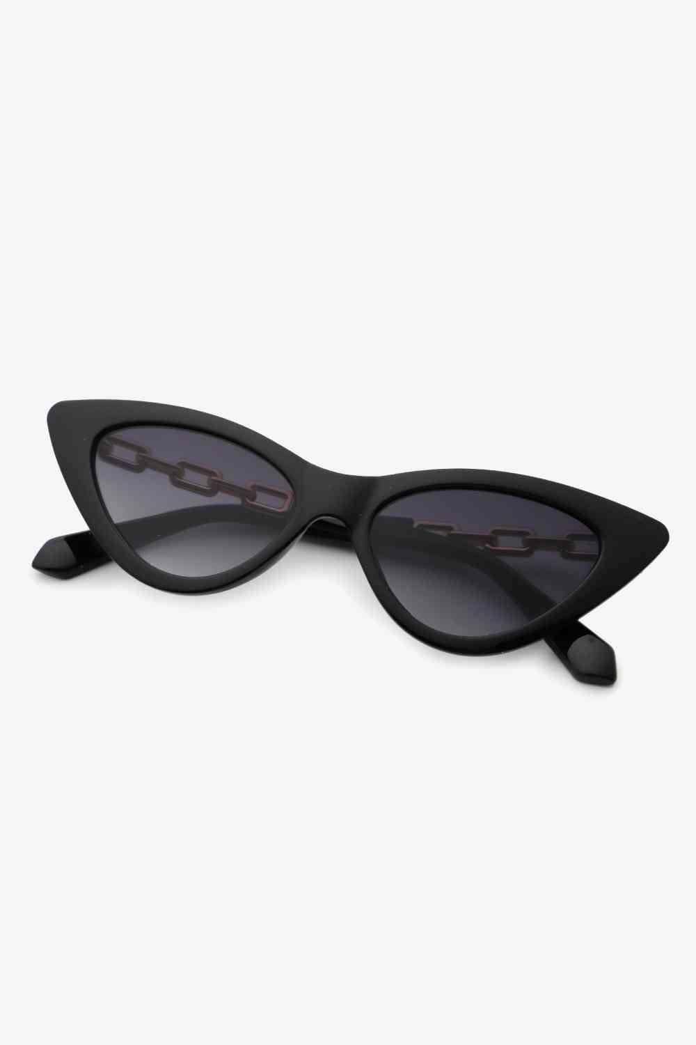 Chain Detail Cat-Eye Sunglasses