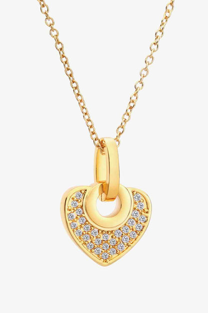 Crystal Heart Pendant Necklace