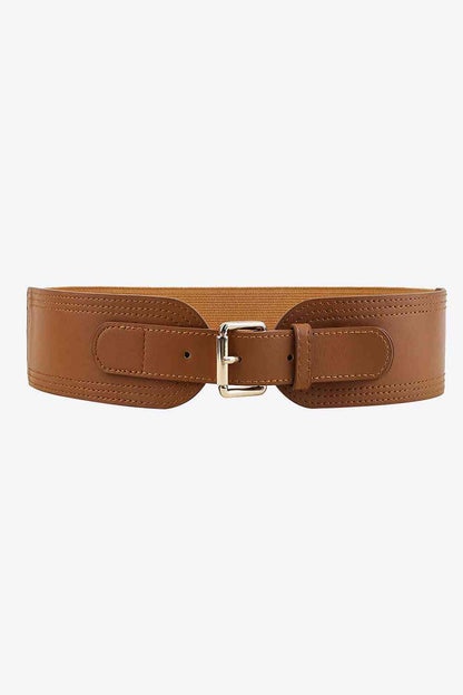 Ceinture large élastique en PU